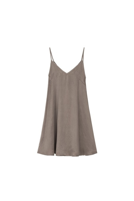 Cupro Ethereal Dress - Mokka Cupro Ethereal Dress - Mokka