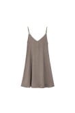 Cupro Ethereal Dress - Mokka