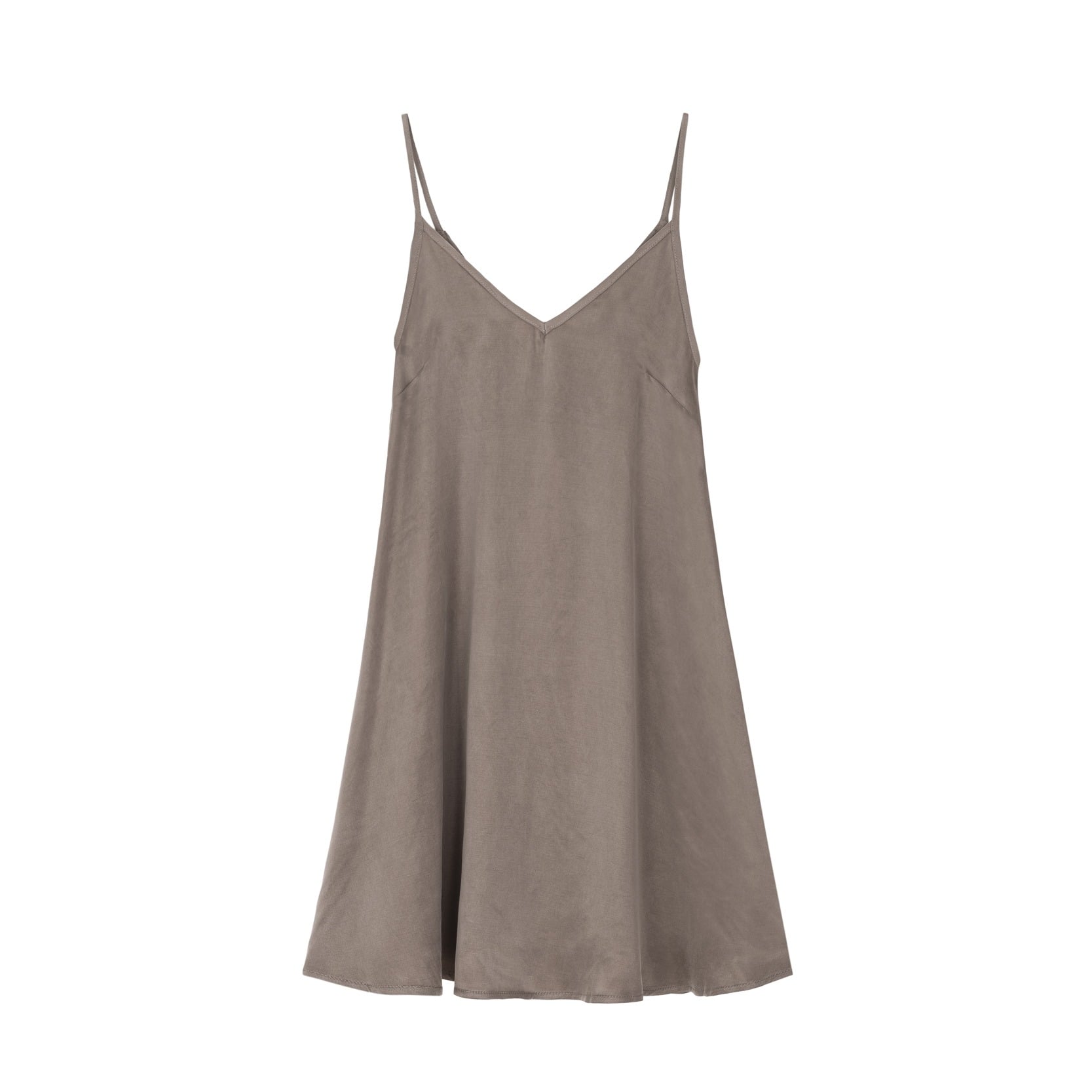 Cupro Ethereal Dress - Mokka