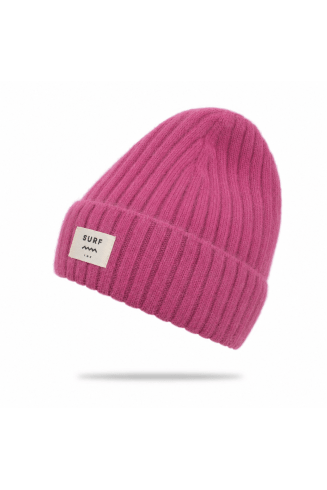 Rib Fluffy Beanie - Pitahaya