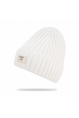 Rib Fluffy Beanie - Vintage White