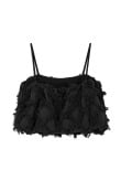 Ruffled Bauble Top- Space Black - Tops Ruffled Bauble Top- Space Black - Tops