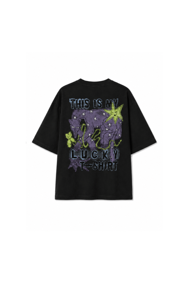 JD Lucky Tee - Acid Black - T-shirts JD Lucky Tee - Acid Black - T-shirts