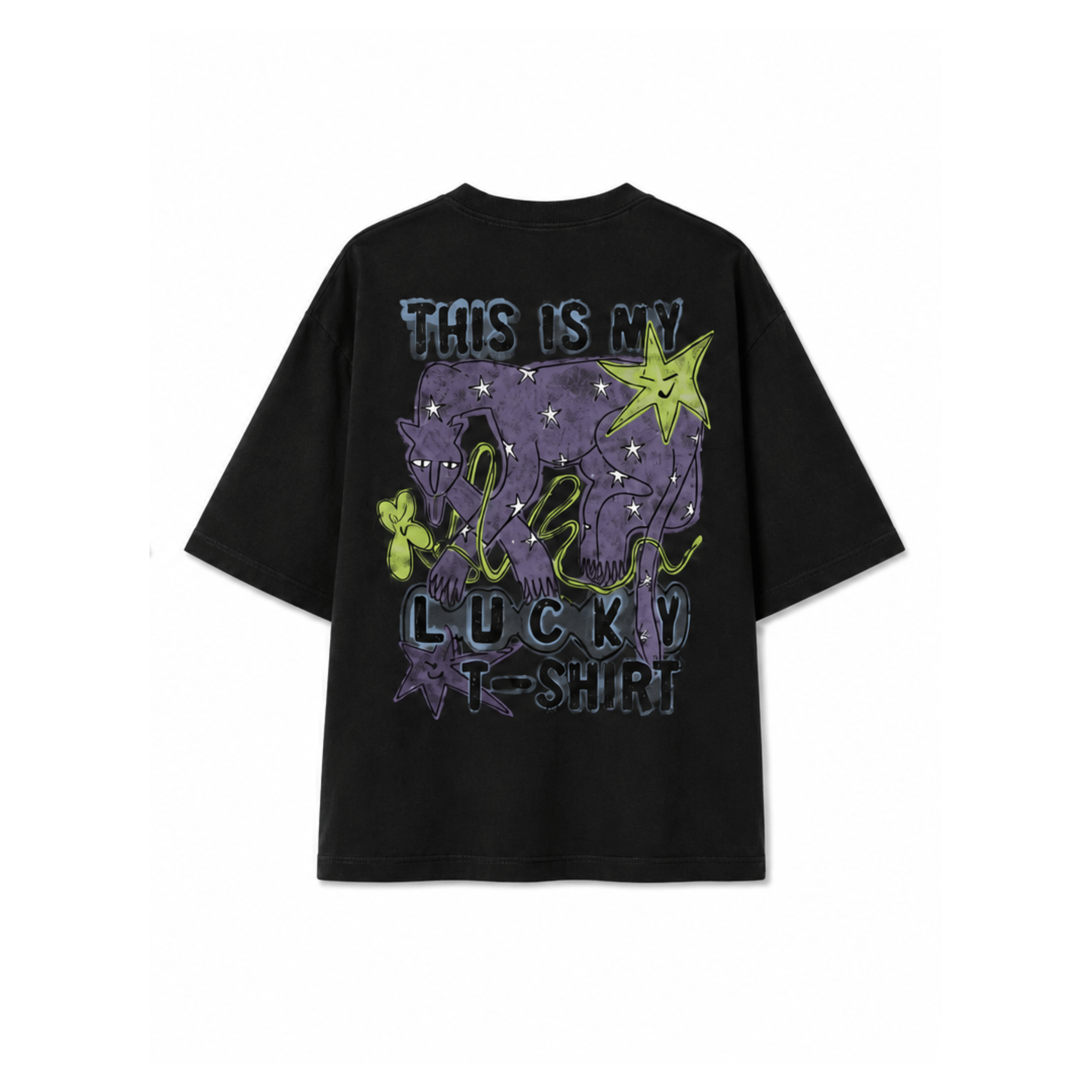 JD Lucky Tee - Acid Black - T-shirts JD Lucky Tee - Acid Black - T-shirts