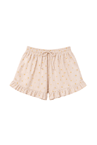 Eye Catcher Frilled Shorts - Lemon OG - Tops
