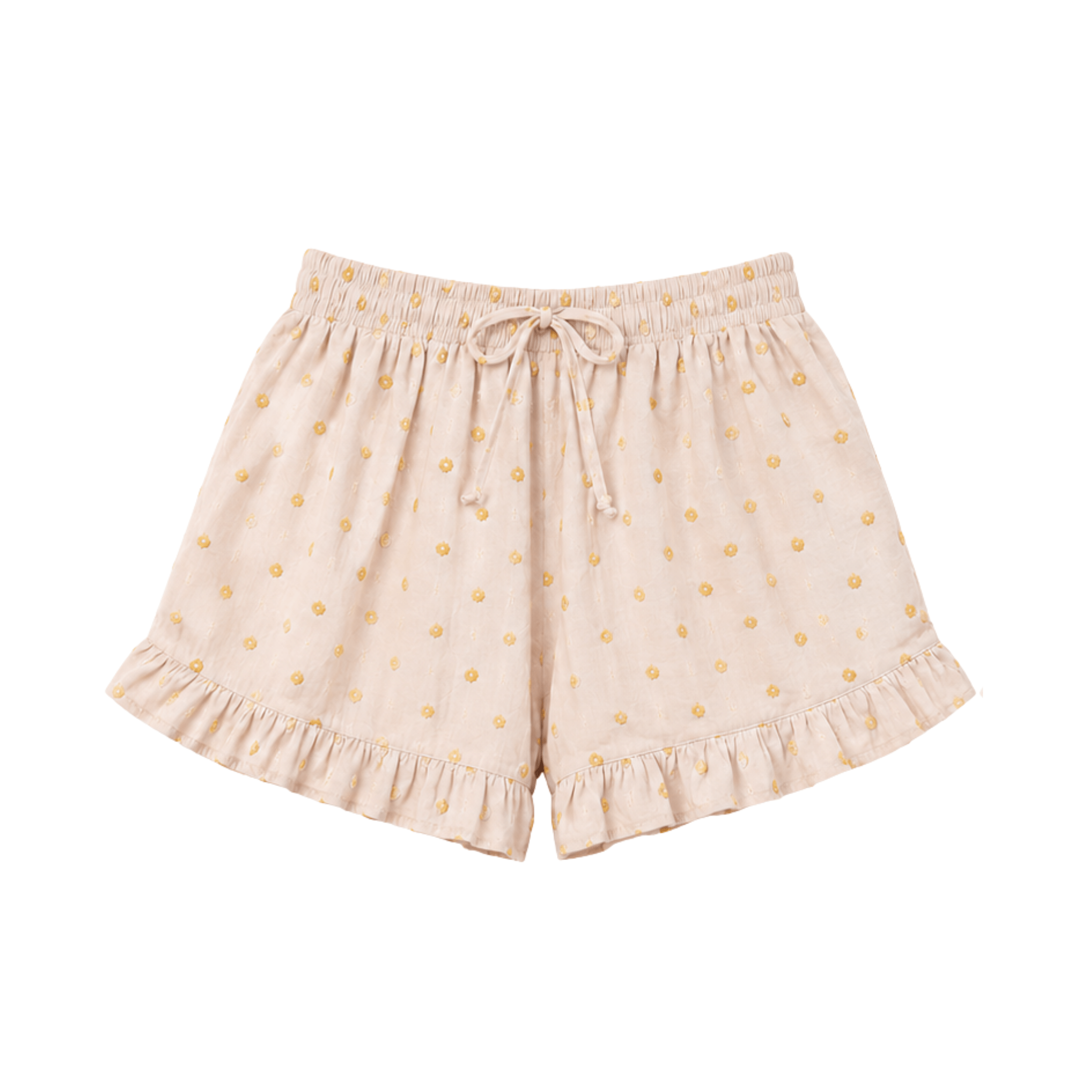 Eye Catcher Frilled Shorts - Lemon OG - Tops Eye Catcher Frilled Shorts - Lemon OG - Tops