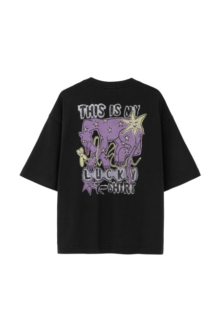 JD Lucky Tee - Acid Black - T-shirts JD Lucky Tee - Acid Black - T-shirts