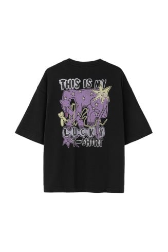 JD Lucky Tee - Acid Black