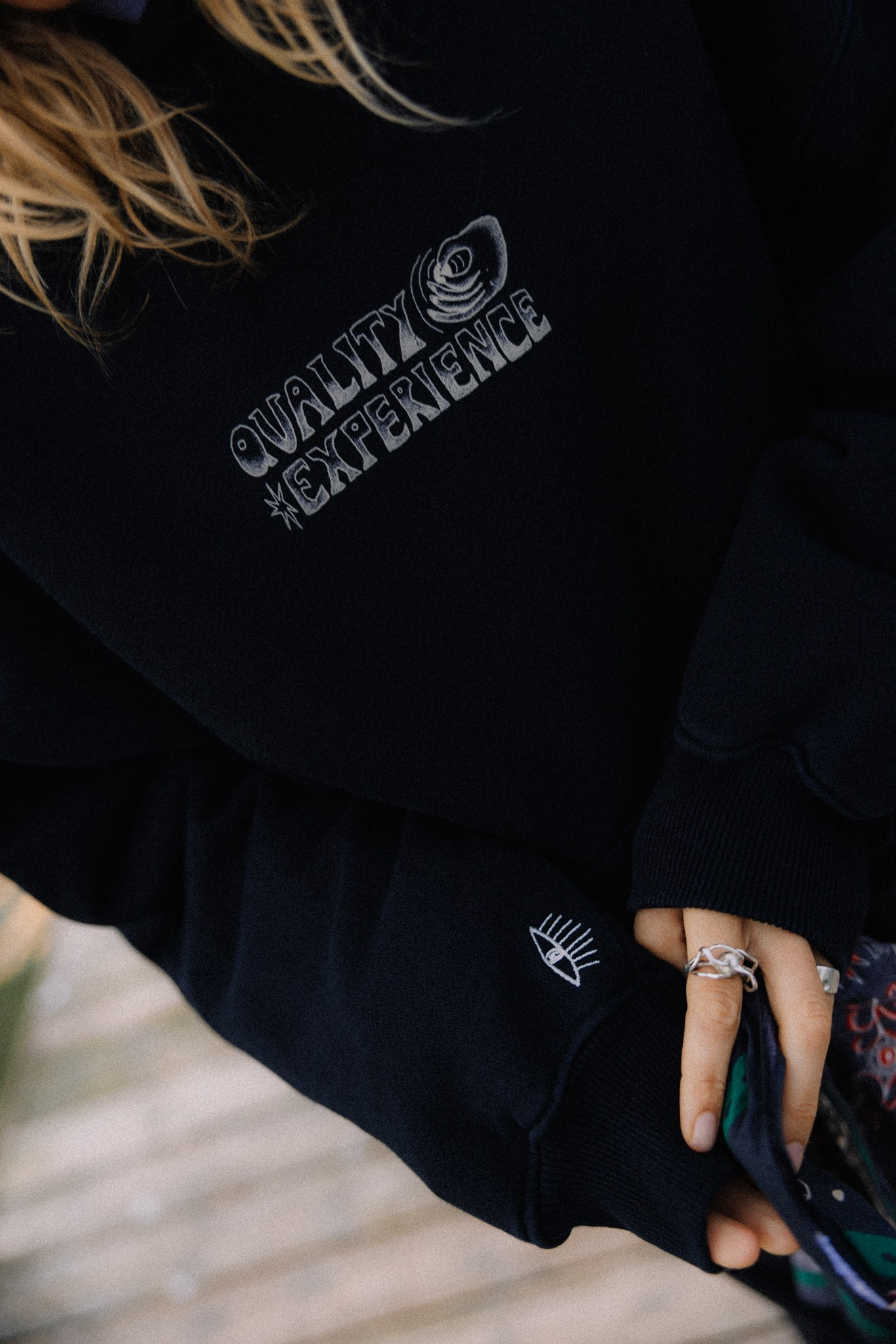 JD Experience Hoodie - Space Black - Bluzy
