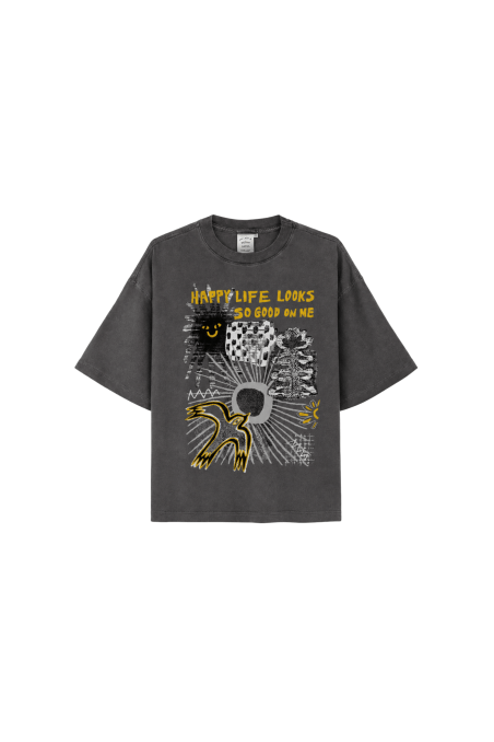 JD Happy Life Tee - Pacific Mist - T-shirts JD Happy Life Tee - Pacific Mist - T-shirts