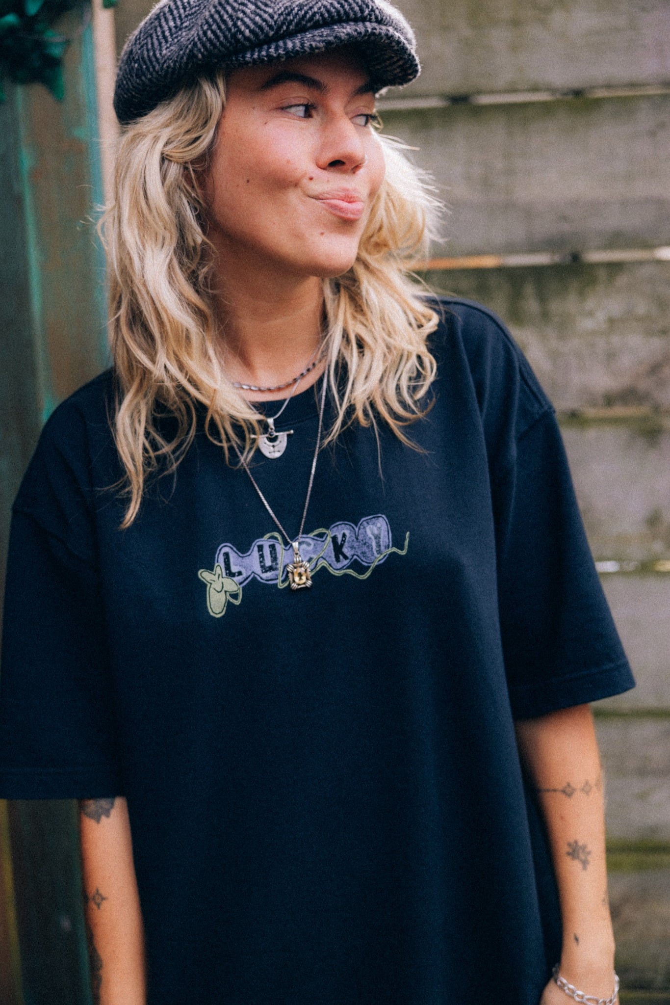 JD Good Luck Tee - Acid Black - T-shirts JD Good Luck Tee - Acid Black - T-shirts