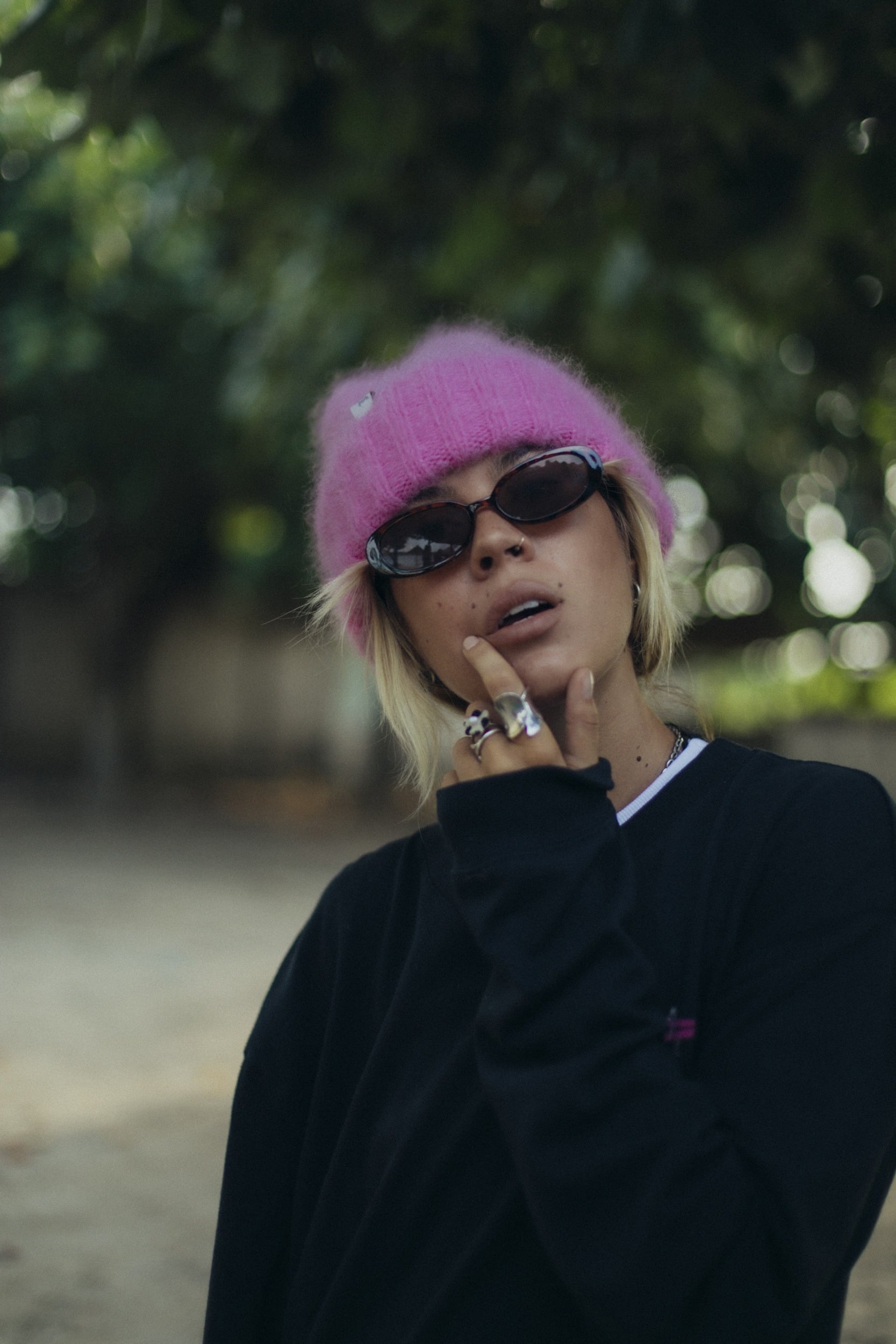 Olivia Little Tiger Beanie - Flamingo - Berretti