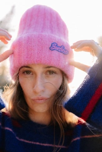Surf Club Olivia Beanie - Pink Fuzz - Bonnets