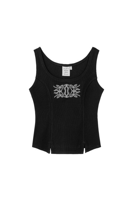 JD Wavy Top - Acid Black - Tops JD Wavy Top - Acid Black - Tops