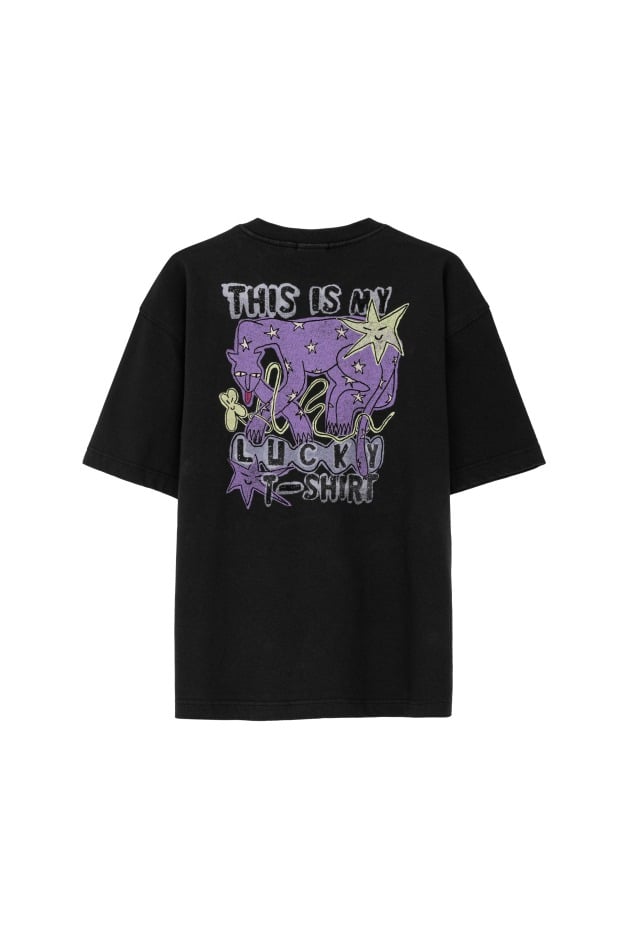 JD Good Luck Tee - Acid Black - T-Shirts