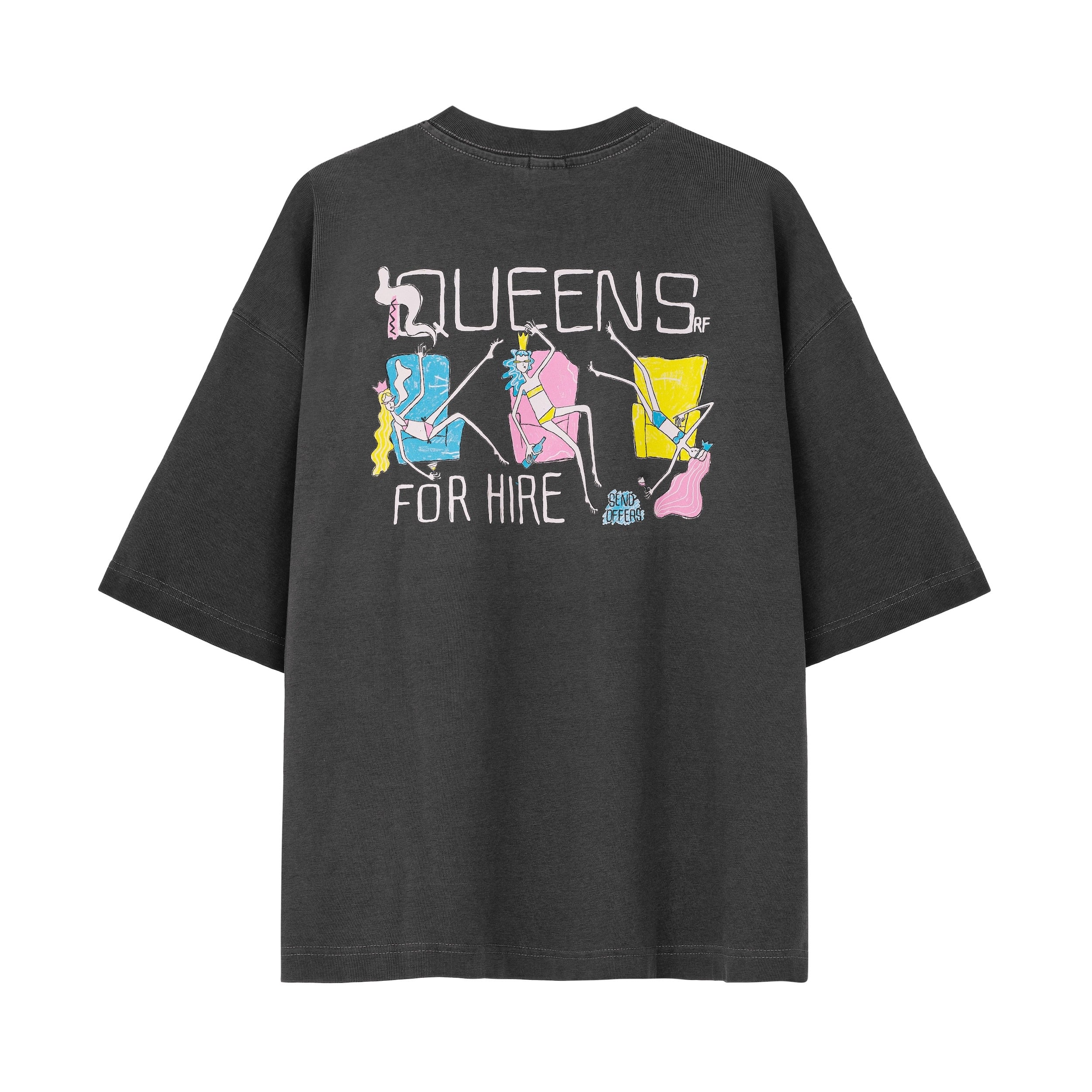 Queens For Hire Tee - Pacific Mist - T-shirts Queens For Hire Tee - Pacific Mist - T-shirts