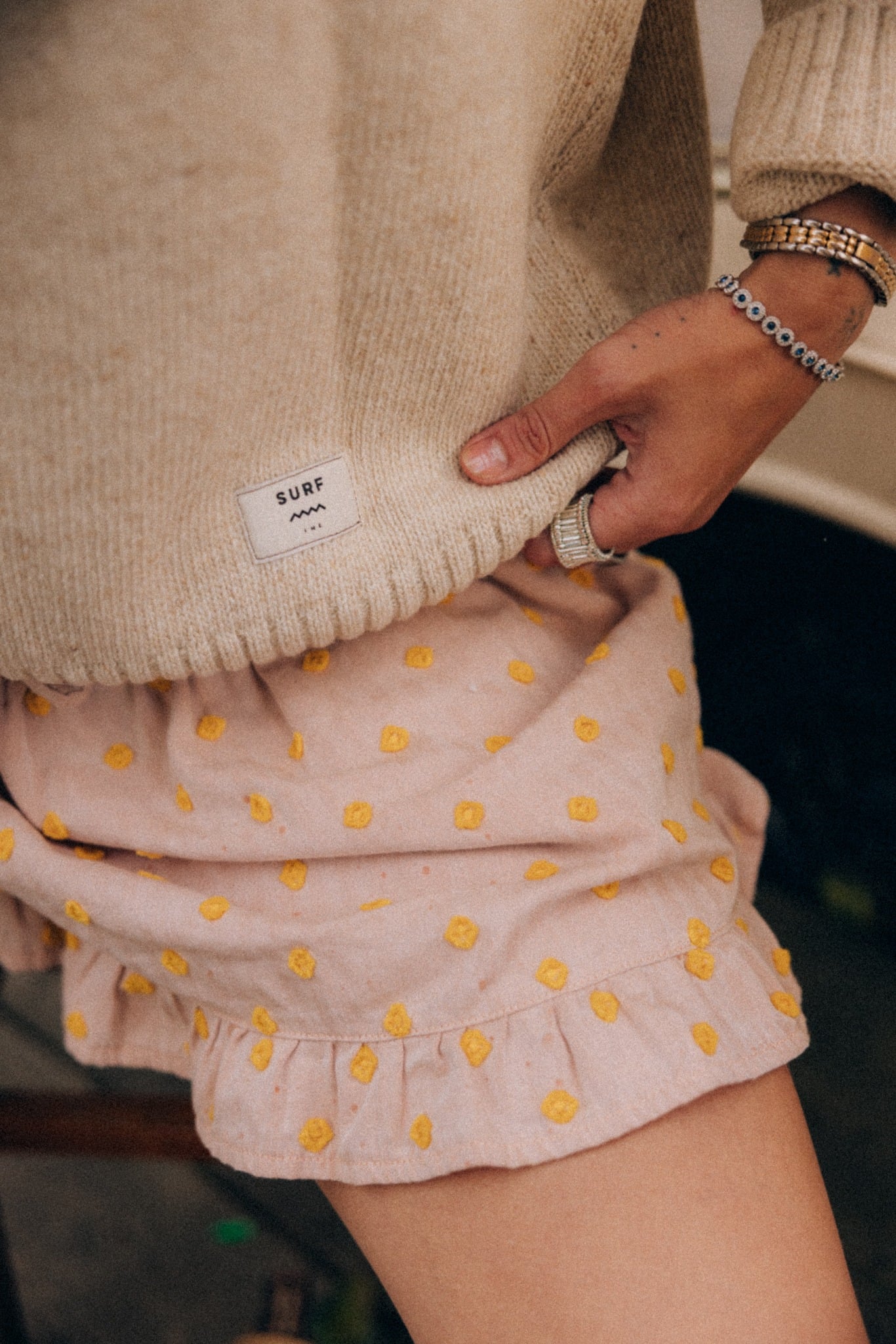 Eye Catcher Frilled Shorts - Lemon OG - Pantalones cortos Eye Catcher Frilled Shorts - Lemon OG - Pantalones cortos