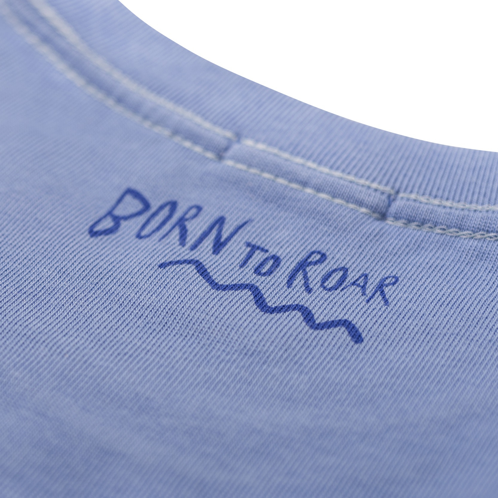 Born To Roar Box Tee - Denim Blue - T-Shirts Born To Roar Box Tee - Denim Blue - T-Shirts