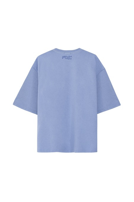 Born To Roar Box Tee - Denim Blue - Tee Born To Roar Box Tee - Denim Blue - Tee