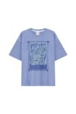 Born To Roar Box Tee - Denim Blue - Tee Born To Roar Box Tee - Denim Blue - Tee