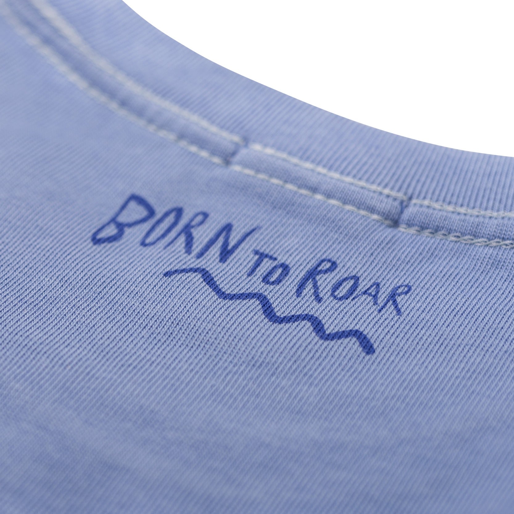 Born To Roar Box Tee - Denim Blue - Tee Born To Roar Box Tee - Denim Blue - Tee