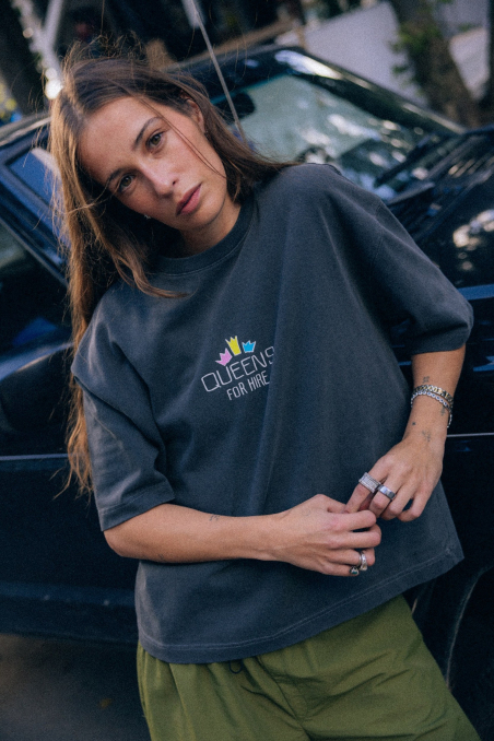 Queens For Hire Tee - Pacific Mist - T-shirts Queens For Hire Tee - Pacific Mist - T-shirts