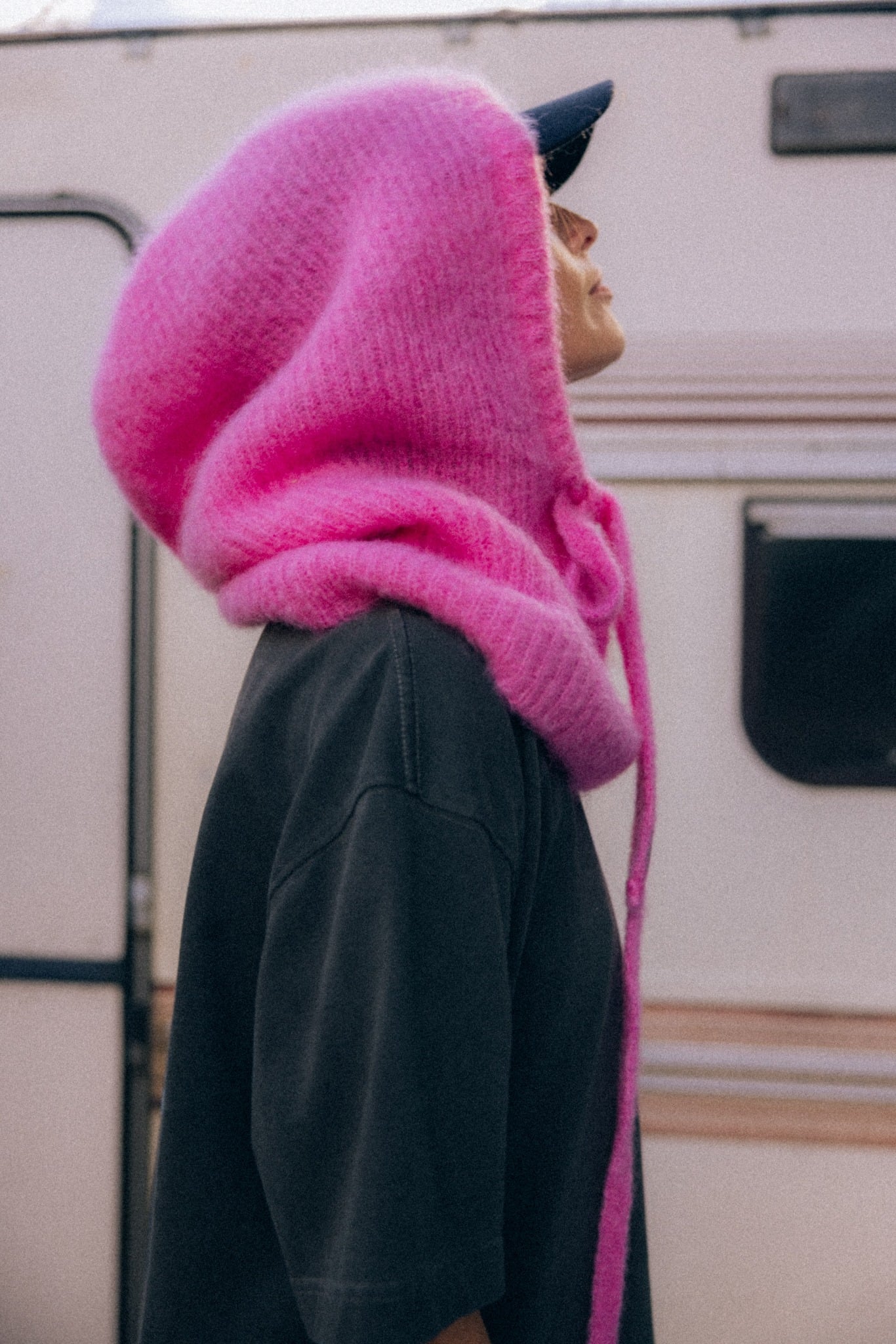 Wool Fluffy Balaclava - Flamingo - Balaclava Wool Fluffy Balaclava - Flamingo - Balaclava