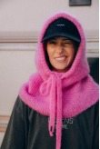 Wool Fluffy Balaclava - Flamingo - Balaclava Wool Fluffy Balaclava - Flamingo - Balaclava