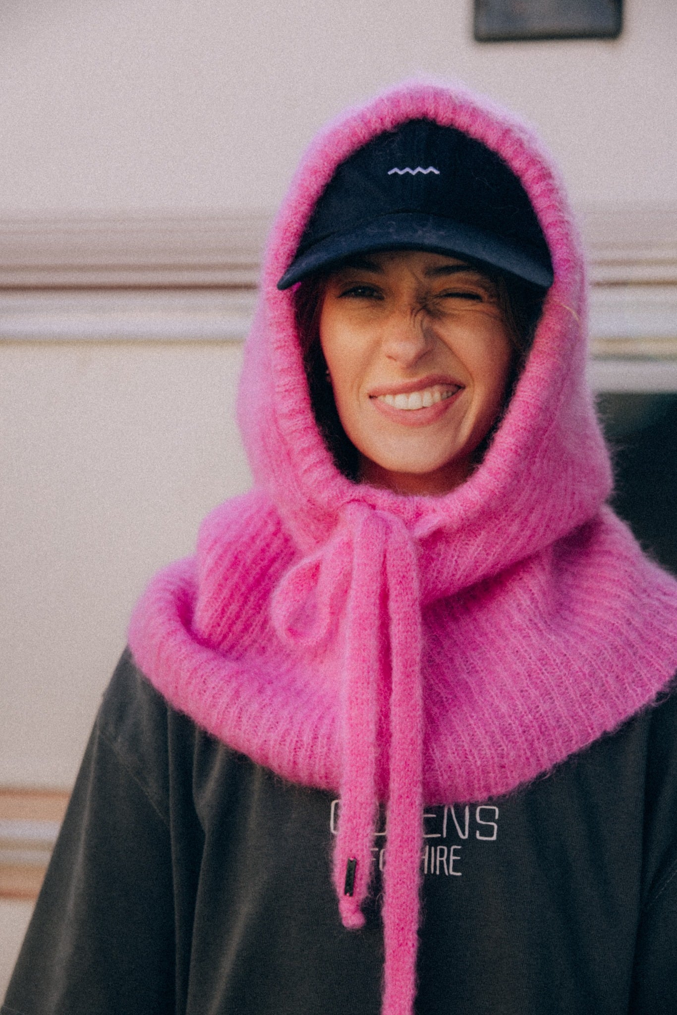 Wool Fluffy Balaclava - Flamingo - Balaclava Wool Fluffy Balaclava - Flamingo - Balaclava