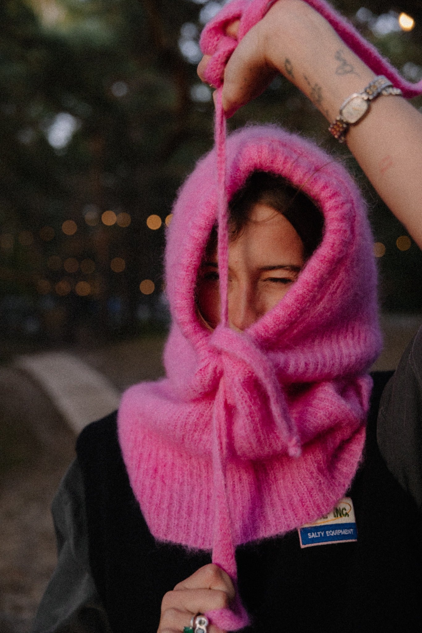 Wool Fluffy Balaclava - Flamingo - Balaclava Wool Fluffy Balaclava - Flamingo - Balaclava
