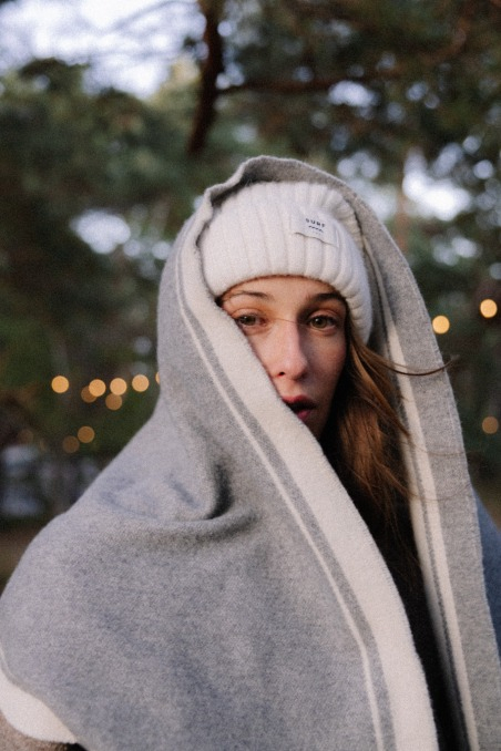 Rib Fluffy Beanie - Vintage White - Berretti Rib Fluffy Beanie - Vintage White - Berretti