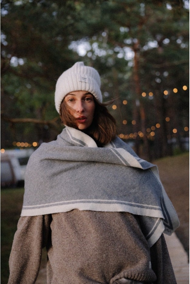 Rib Fluffy Beanie - Vintage White - Berretti
