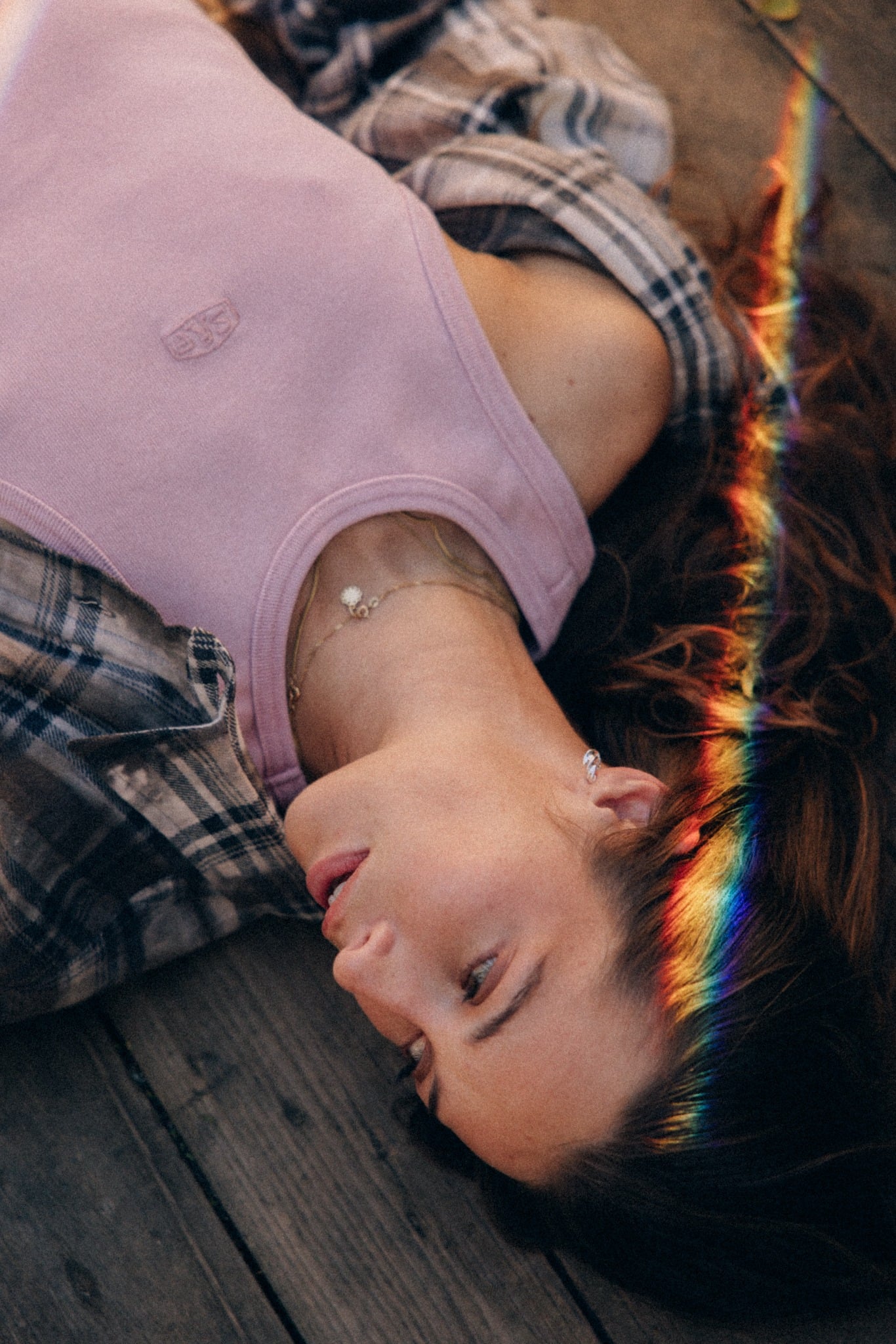 Stonewashed Rib Top - Pink Kush - Tops Stonewashed Rib Top - Pink Kush - Tops