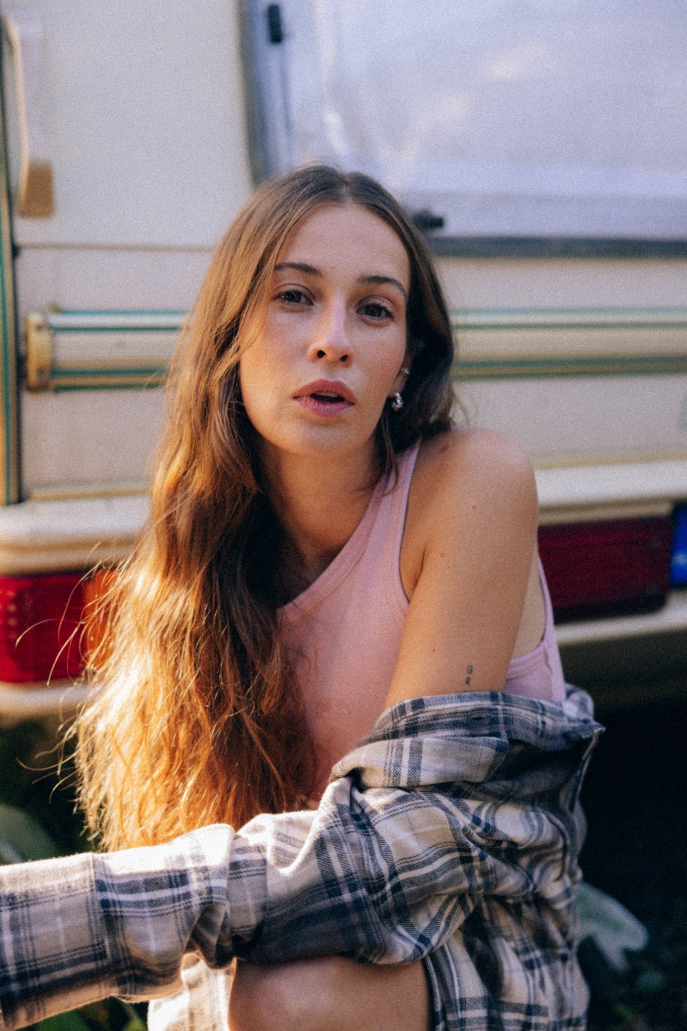 Stonewashed Rib Top - Pink Kush - Tops Stonewashed Rib Top - Pink Kush - Tops