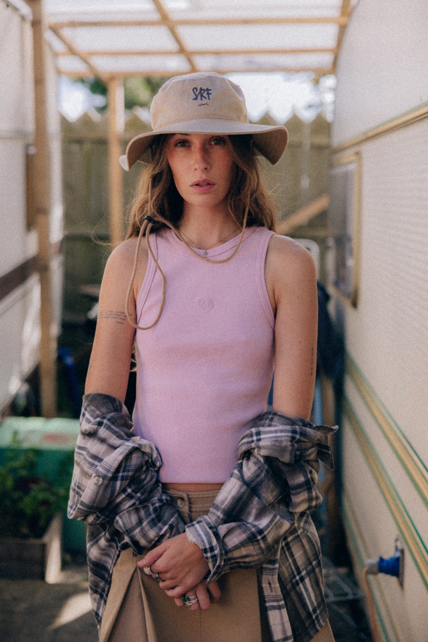 Stonewashed Rib Top - Pink Kush - Tops Stonewashed Rib Top - Pink Kush - Tops