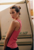 Stonewashed Classic Top - Deep Pink - Tops Stonewashed Classic Top - Deep Pink - Tops