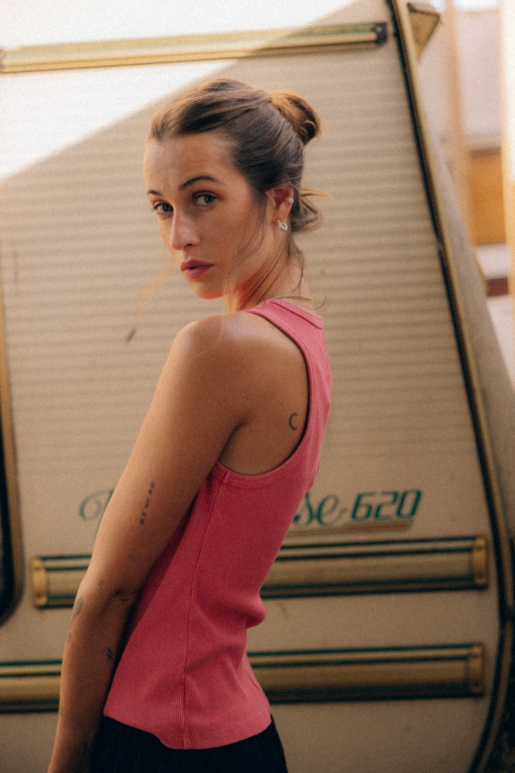 Stonewashed Classic Top - Deep Pink - Tops Stonewashed Classic Top - Deep Pink - Tops