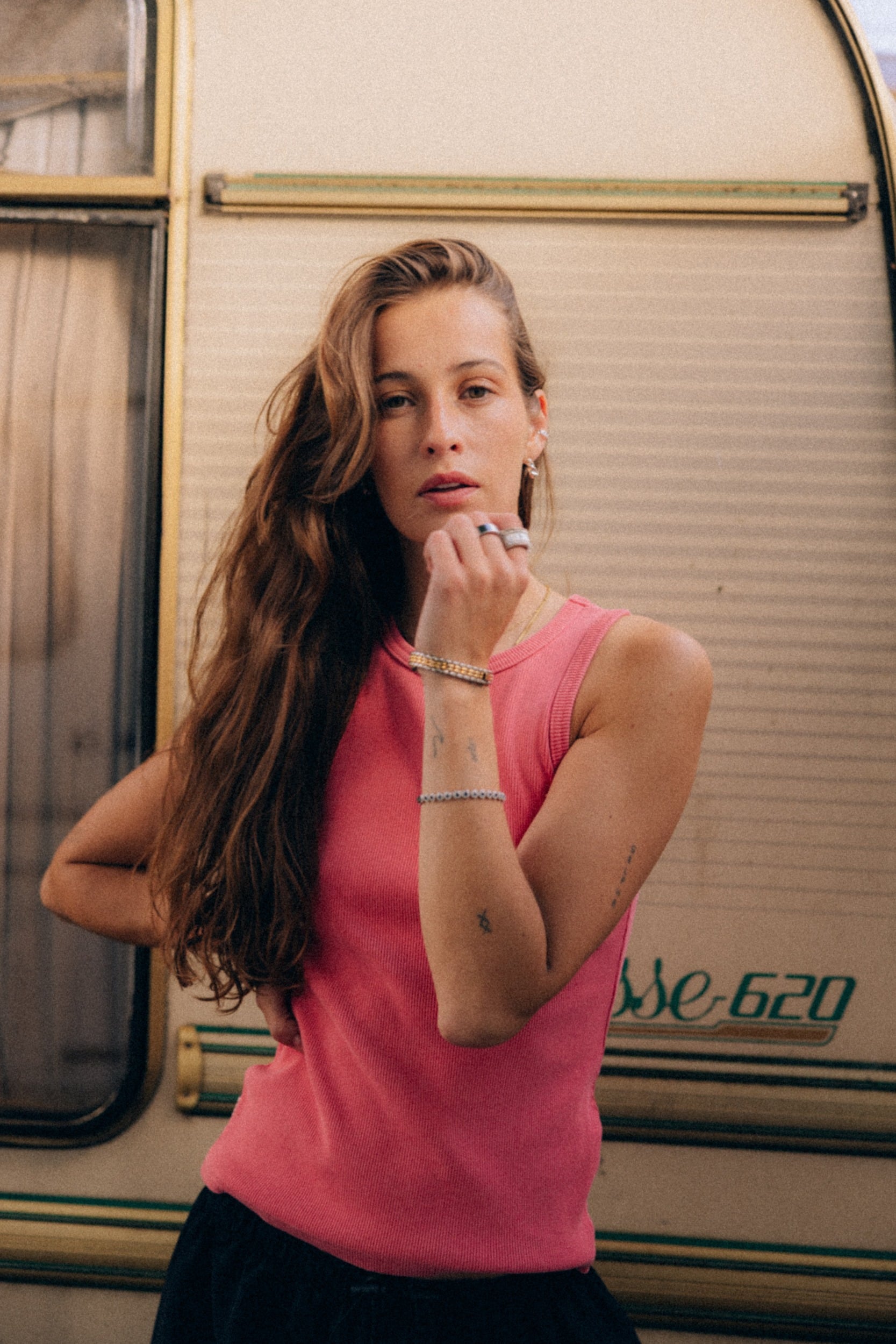 Stonewashed Classic Top - Deep Pink - Tops Stonewashed Classic Top - Deep Pink - Tops