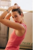 Stonewashed Classic Top - Deep Pink - Tops Stonewashed Classic Top - Deep Pink - Tops