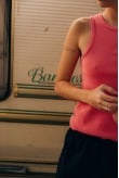 Stonewashed Classic Top - Deep Pink - Tops Stonewashed Classic Top - Deep Pink - Tops
