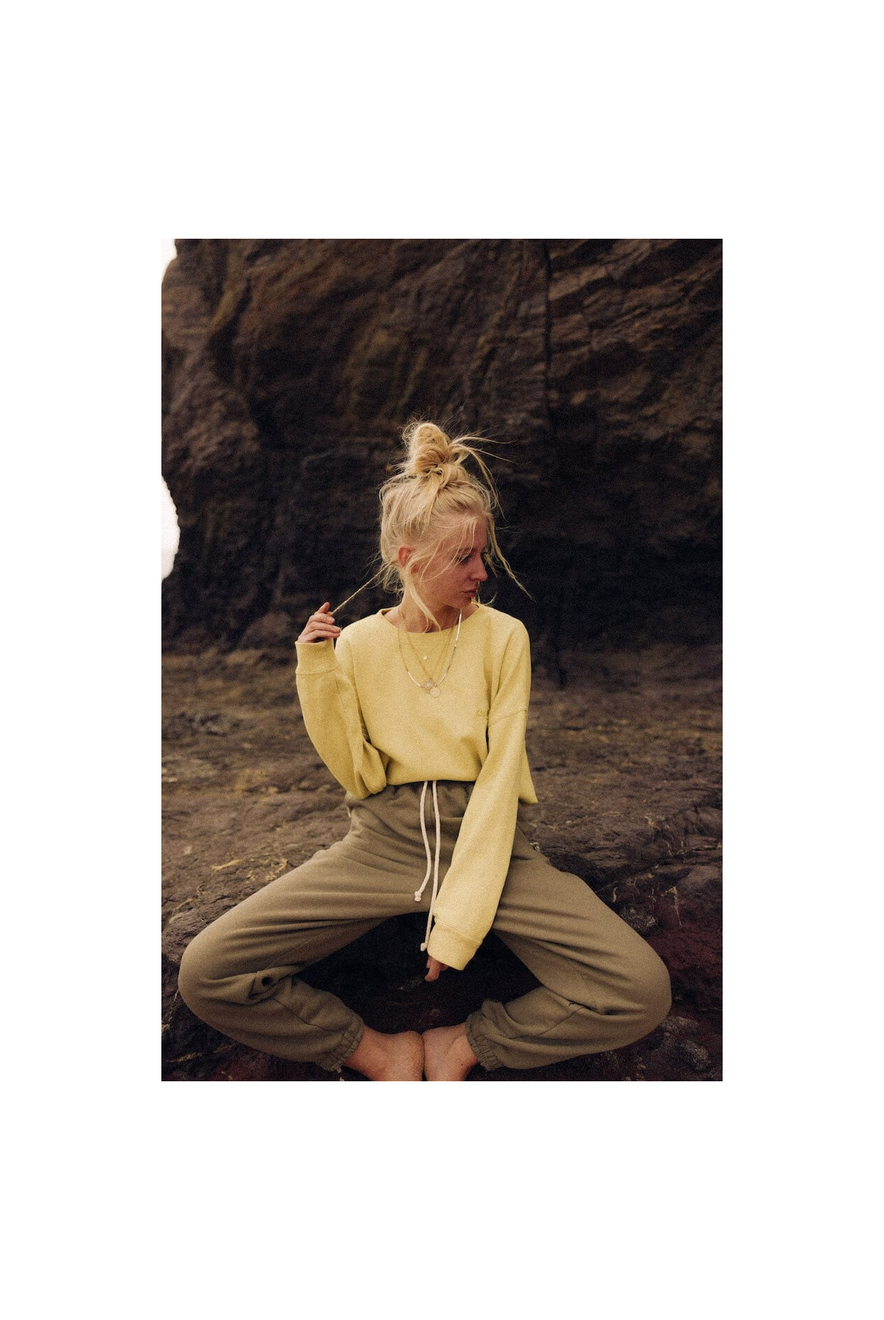 Waffle Longsleeve - Yellow Snow