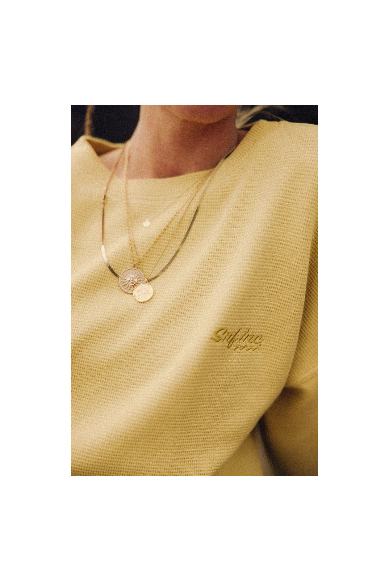 Waffle Longsleeve - Yellow Snow