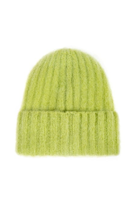 Olivia Wave Tiger Beanie - Lime - Beanie Mutsen Olivia Wave Tiger Beanie - Lime - Beanie Mutsen