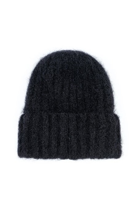 Olivia Wave Tiger Beanie - Space Black - Beanie Mutsen Olivia Wave Tiger Beanie - Space Black - Beanie Mutsen