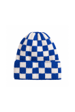 Checkered Folded Beanie - Cobalt Haze & Vintage White - Beanie Mutsen Checkered Folded Beanie - Cobalt Haze & Vintage White - Beanie Mutsen