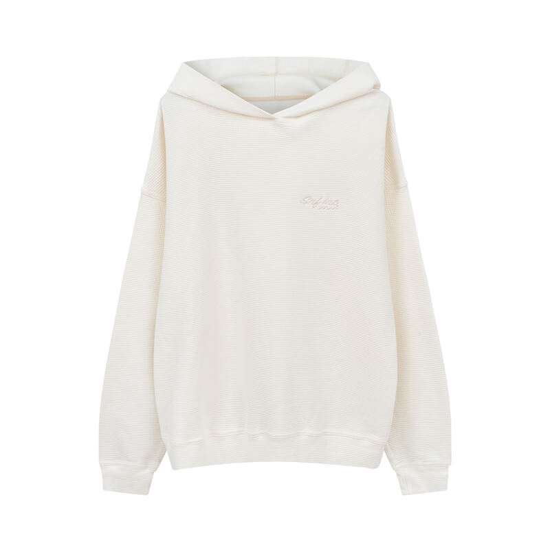 Waffle Hoodie - Vintage White