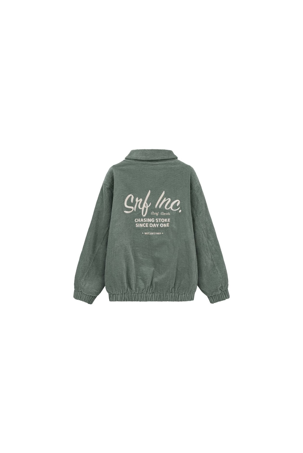 Cord Baseball Jacket - White Sage Cord Baseball Jacket - White Sage