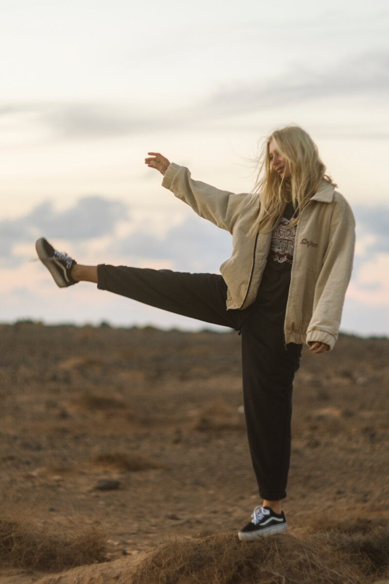 Slouchy Joggers - Acid Black