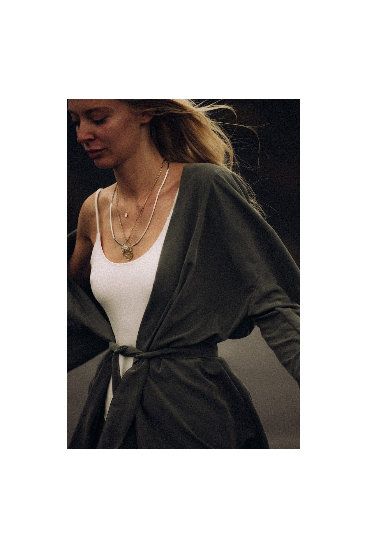 Kimono Dress - Olive