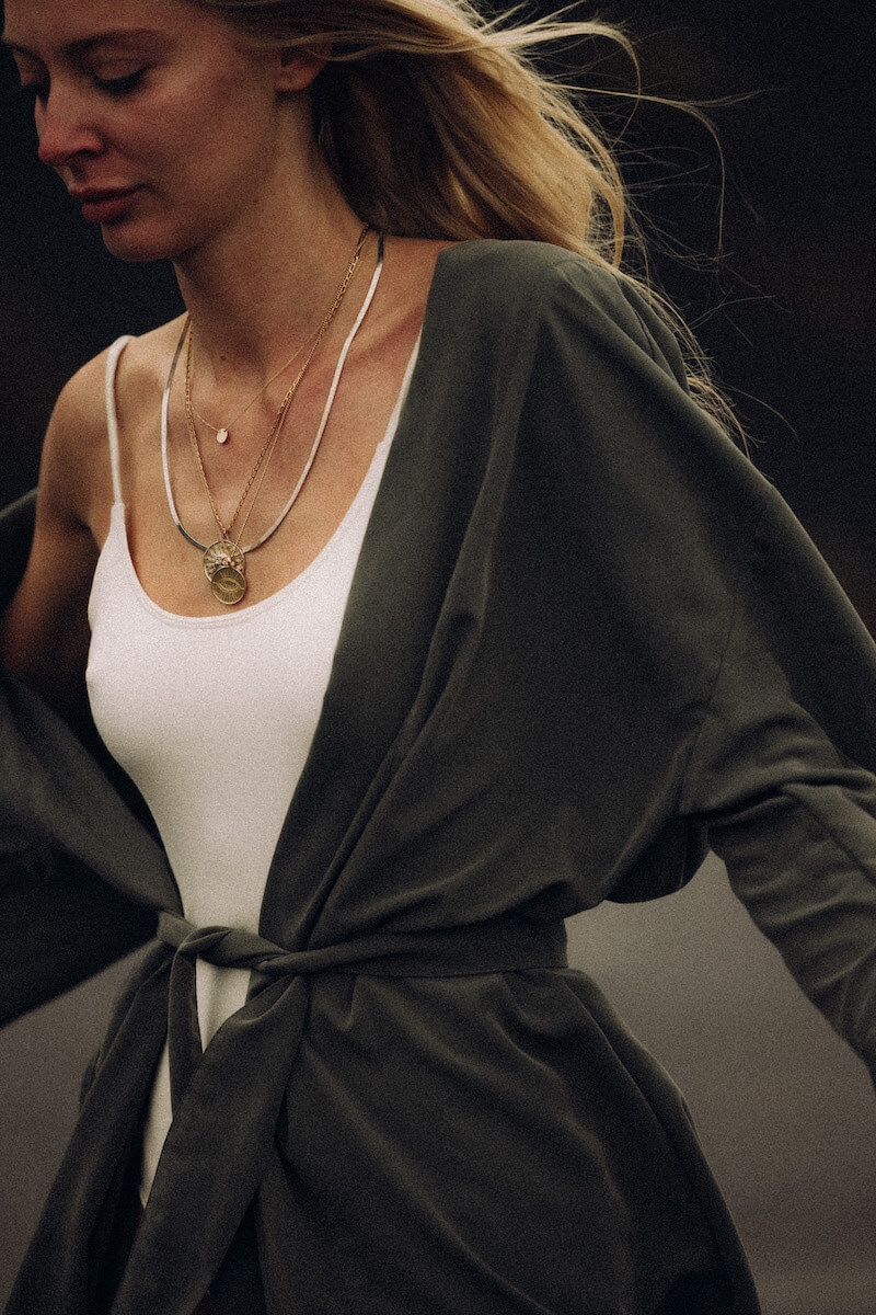 Kimono Dress - Olive